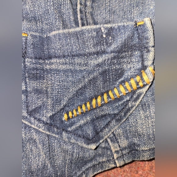 Blue Asphalt Denim Crop Shirt From Wet Seal Jr Size XS - Picture 7 of 7